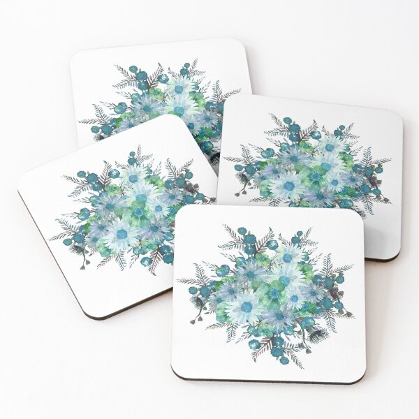 Item preview, Blue Watercolor Wildflower Garden designed and sold by Sketchbook Designs.