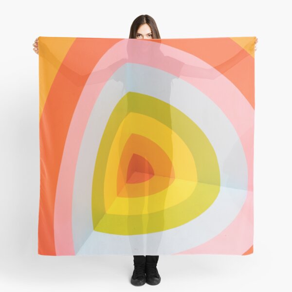 Multi Colour Corner Wall Art Scarf