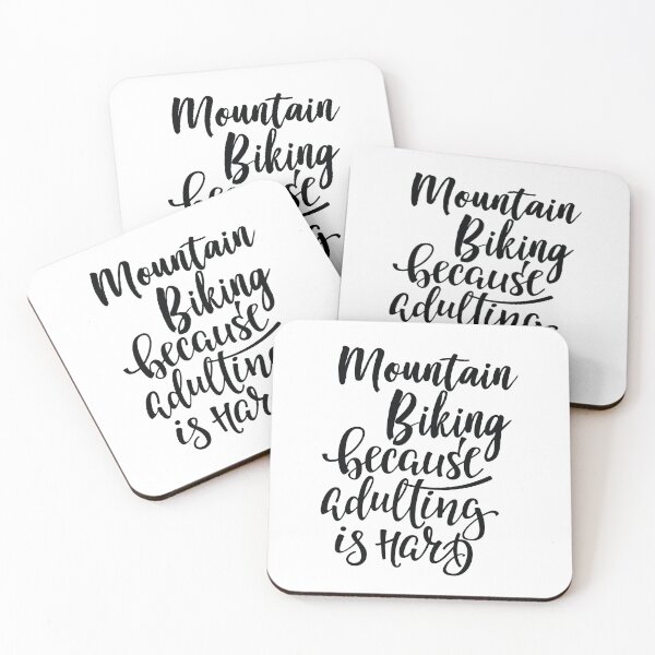 Item preview, Mountain Biking Because Adulting Is Hard designed and sold by ProjectX23.