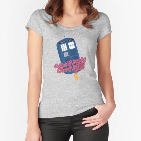 Wibbly Wobbly Timey Wimey Pop Fitted Scoop T-Shirt