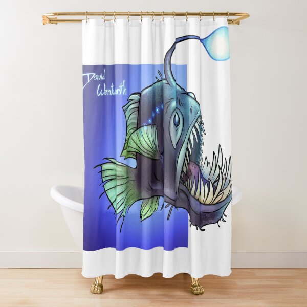 Predatory fish series: Angler Fish Shower Curtain