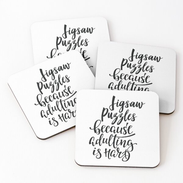 Item preview, Jigsaw Puzzles Because Adulting Is Hard designed and sold by ProjectX23.