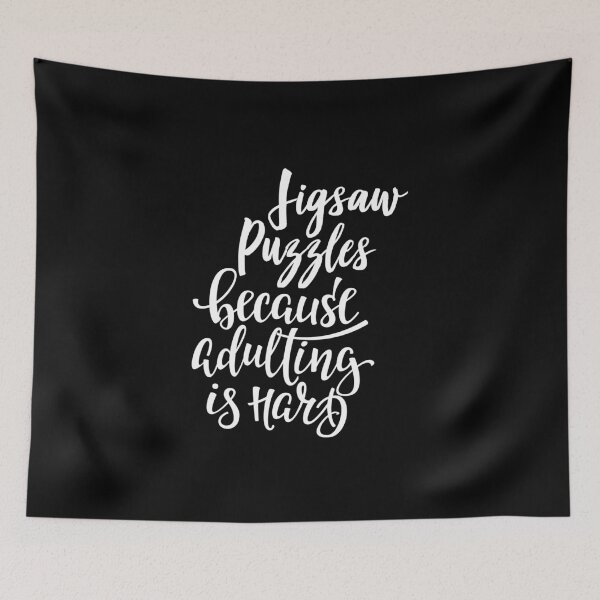 Item preview, Jigsaw Puzzles Because Adulting Is Hard designed and sold by ProjectX23.
