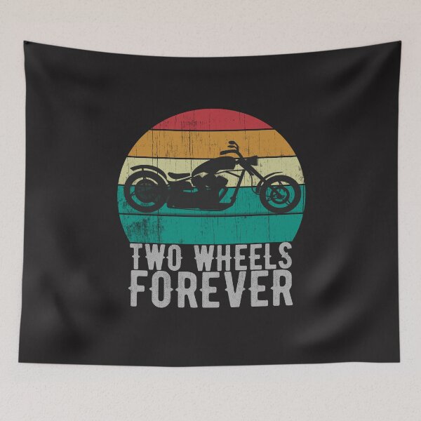 Item preview, Motorcycle Two Wheels Forever Vintage Retro designed and sold by UrbanHype.