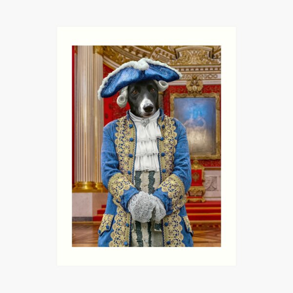 Count Jackula in the Palace Throne Room, St Petersburg Art Print
