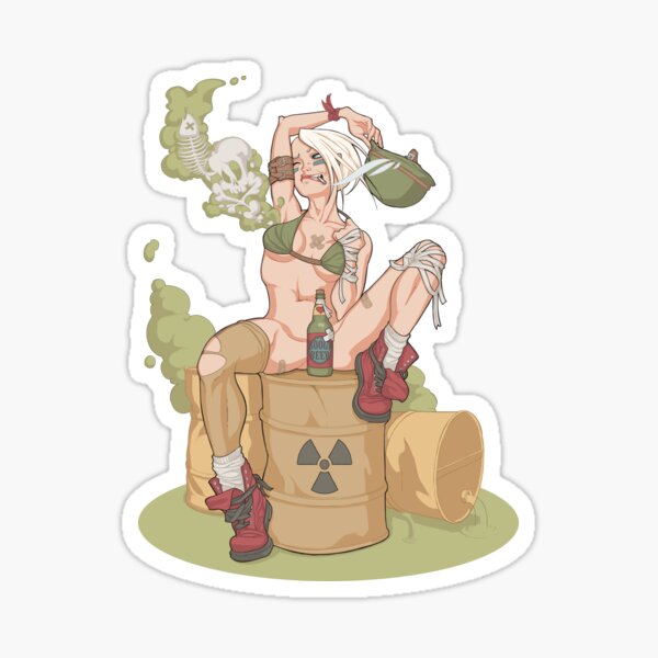 Tank Girl smells like toxic wastes Sticker