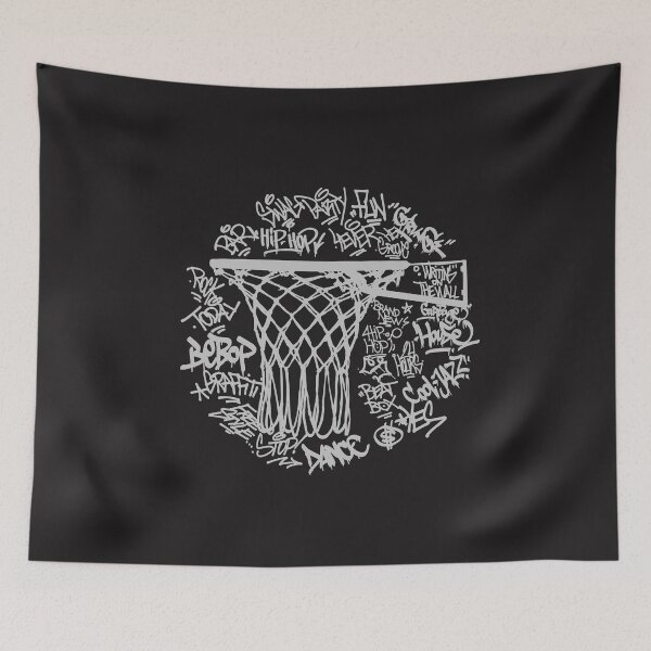 Item preview, Basketball Retro Hoop Graffiti Backboard Hip Hop designed and sold by UrbanHype.