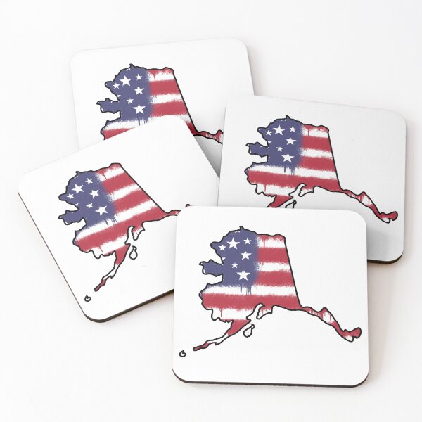 Item preview, Alaska American Flag designed and sold by Kassidy Dillard.
