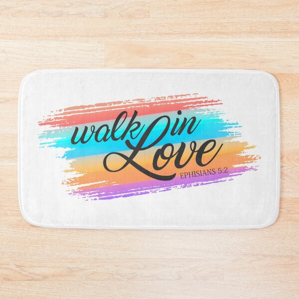 Item preview, Inspirational Walk in Love Bible Verse Valentine Quote designed and sold by Hommie9977.