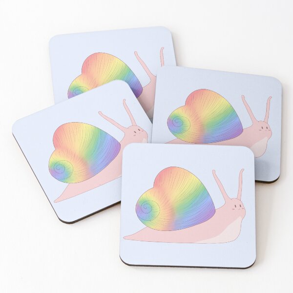 Item preview, Gay Pride Love Heart Snail designed and sold by celestialuka.