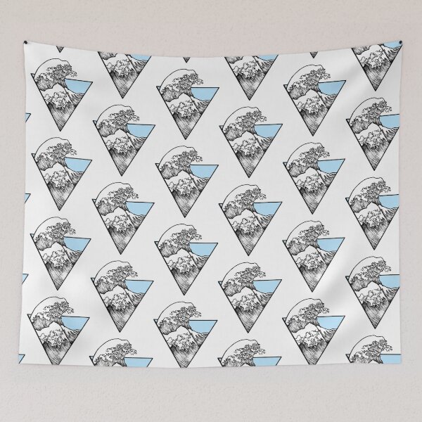 Item preview, Tidal wave design designed and sold by stickerdesignss.