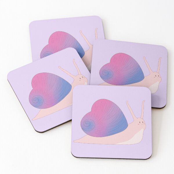 Item preview, Bisexual Pride Love Heart Snail designed and sold by celestialuka.