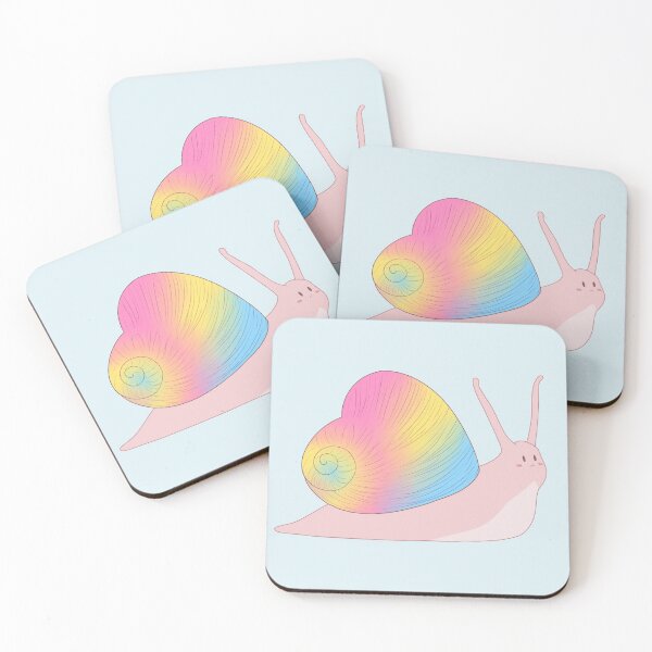 Item preview, Pan Pride Love Heart Snail designed and sold by celestialuka.
