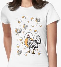 Camiseta entallada Pollos de Roseanne retro