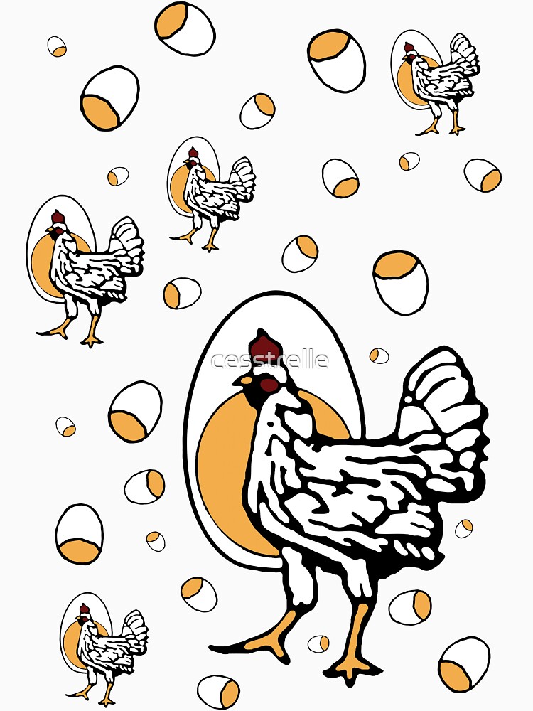 Retro Roseanne Chickens by cesstrelle