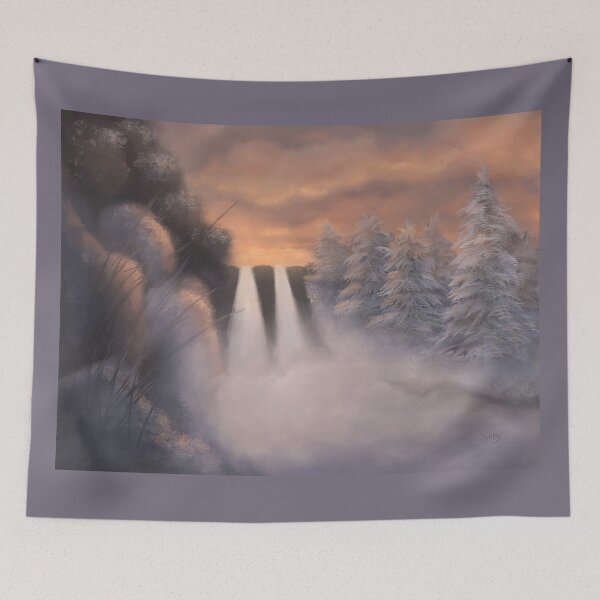Item preview, Winter Twilight At Caledonia Falls designed and sold by Lois  Bryan.