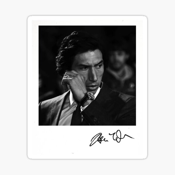Adam Driver Polaroid Sticker