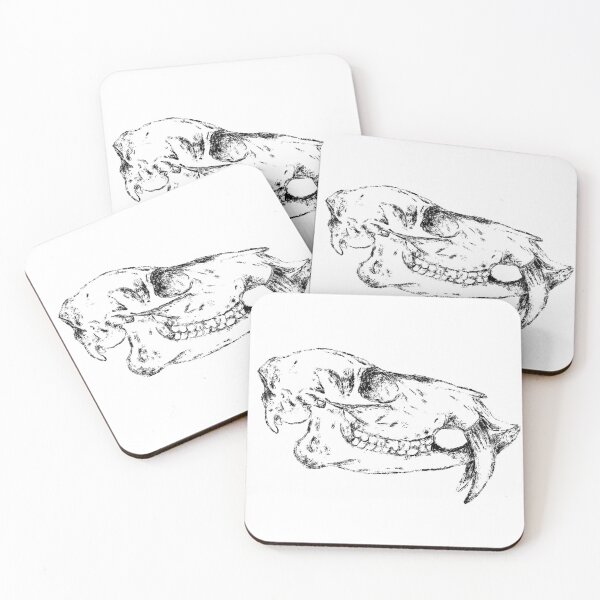 Item preview, Water Deer Skull designed and sold by TreePeanut.
