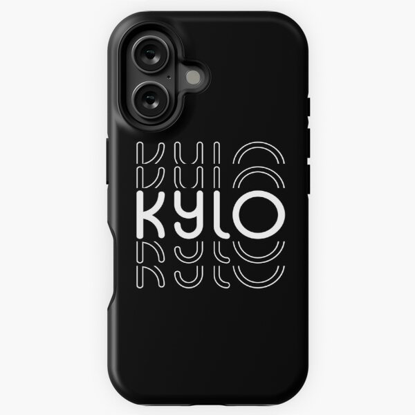 Vista previa del artículo con la obra «Nombre Kylo en estilo blanco y negro», diseñado y vendido por Time-is-Money.
