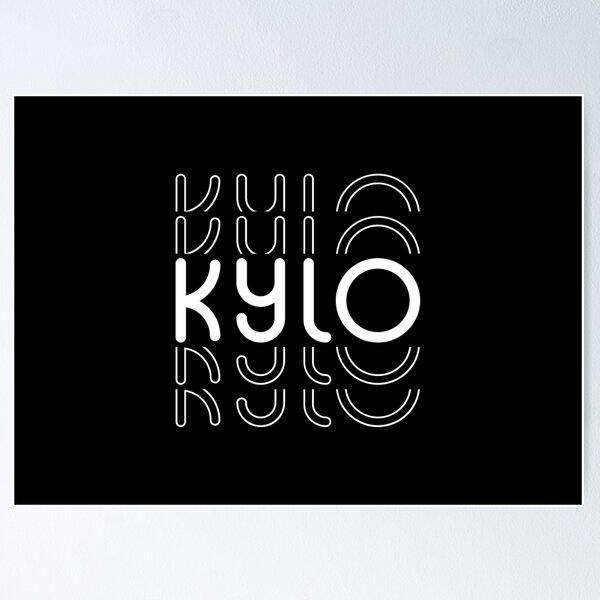 Item preview, Name Kylo in Black and White Style designed and sold by Time-is-Money.