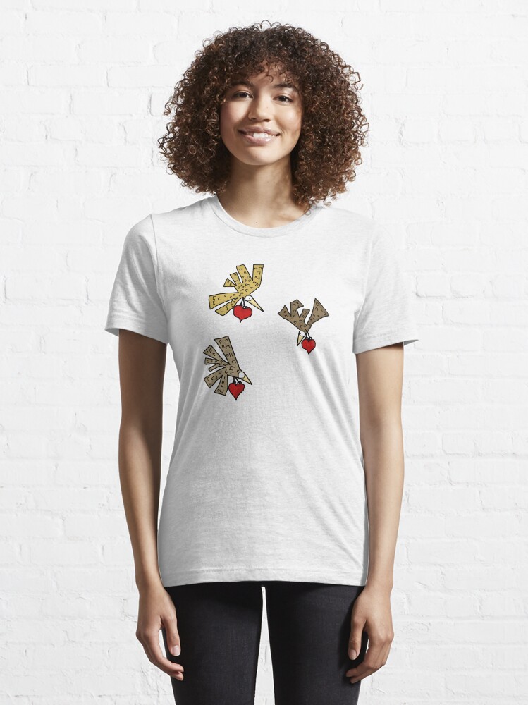 Alternate view of Heart Birds Essential T-Shirt