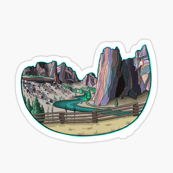Item preview, Smith Rock illustration/design designed and sold by JuniperL.