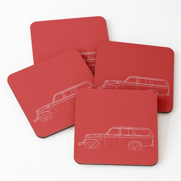 Item preview, Toyota Land Cruiser 55 - profile stencil, white designed and sold by mal-photography.