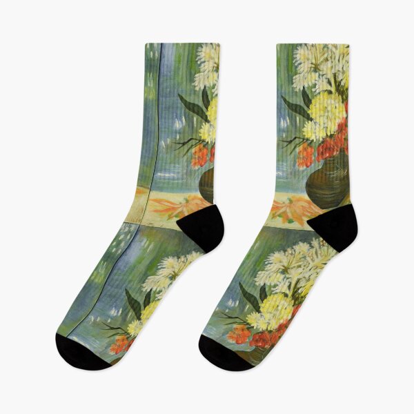 Item preview, Van Gogh art acrylic reproduction " Vase with Carnations and Other Flowers" designed and sold by naturematters.