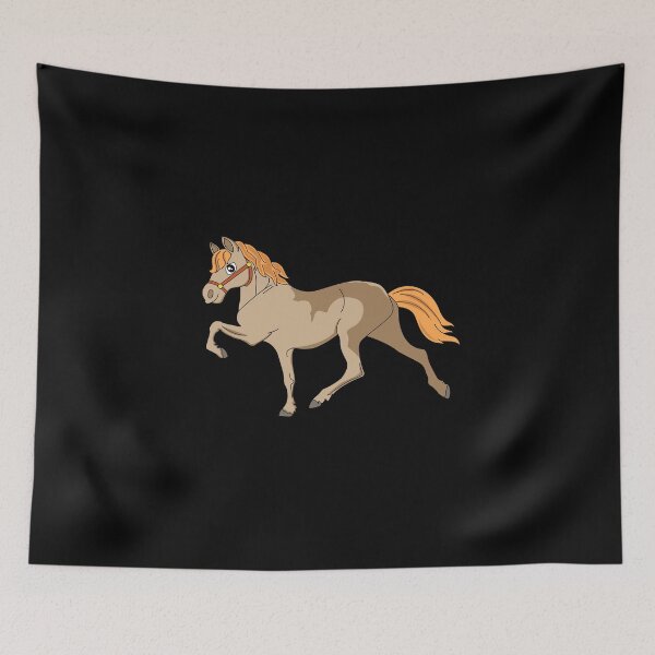 Item preview, Horse cartoon cute riding girl horse farm gift designed and sold by redshirtz.