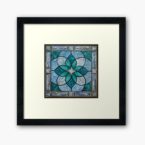Item preview, JewelBox Art Stained Glass Window Green designed and sold by Jewelboxart.