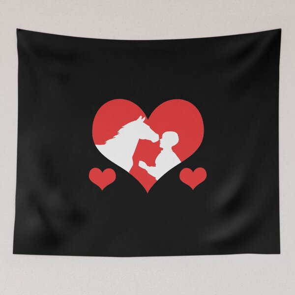 Item preview, Horses love heart riding horse farm gift woman designed and sold by redshirtz.