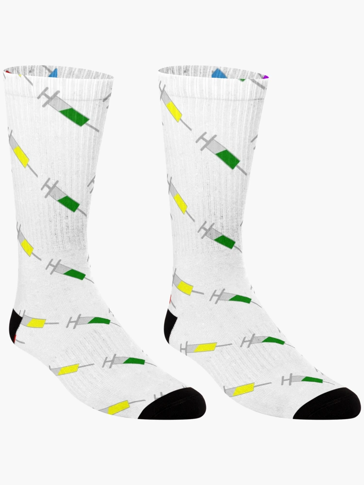 Thumbnail 3 of 5, Socks, Injection Logos - Multicolor Array designed and sold by injectiondev.