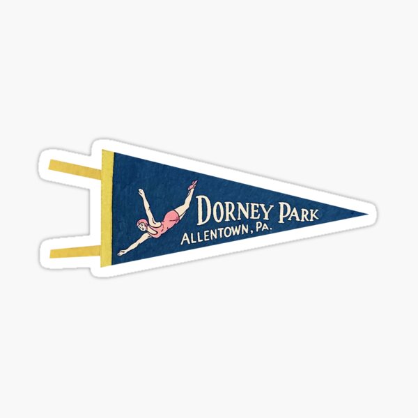 Item preview, Vintage Dorney Park Vacation Pennant Souvenir designed and sold by FuzzyHoney.