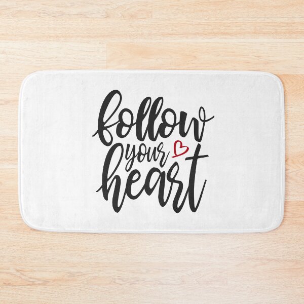 Item preview, Inspirational Follow Your Heart Valentine Quote designed and sold by Hommie9977.
