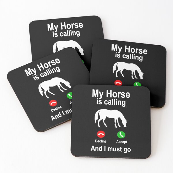 Item preview, My Horse is calling horses riding animals gift designed and sold by redshirtz.
