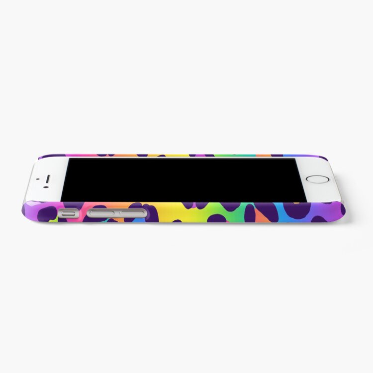 Alternate view of Rainbow Leopard iPhone Case