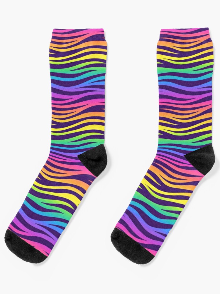 Socks - Dark purple/tiger - Men