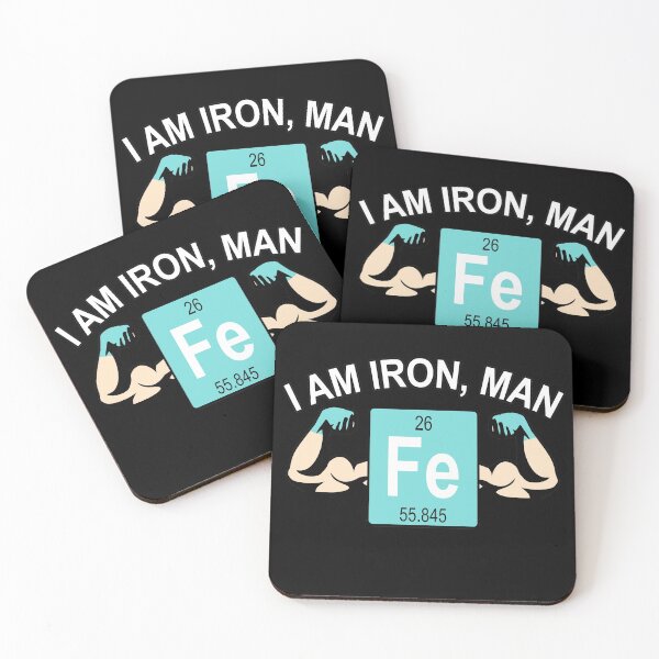 Item preview, I am Iron Man chemistry iron element nerd gift designed and sold by redshirtz.