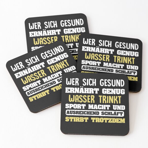 Artikelvorschau, Wer sich gesund ernährt stirbt trotzdem entworfen und verkauft von o2bshirt.