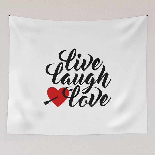 Item preview, Live Laugh Love Valentine's Day Calligraphy designed and sold by Hommie9977.