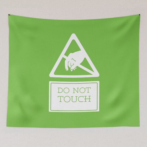 Item preview, Do Not Touch Warning Sign designed and sold by Lee-Bots.