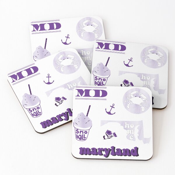 Item preview, Purple Watercolor Maryland US State Pack designed and sold by The-Goods.