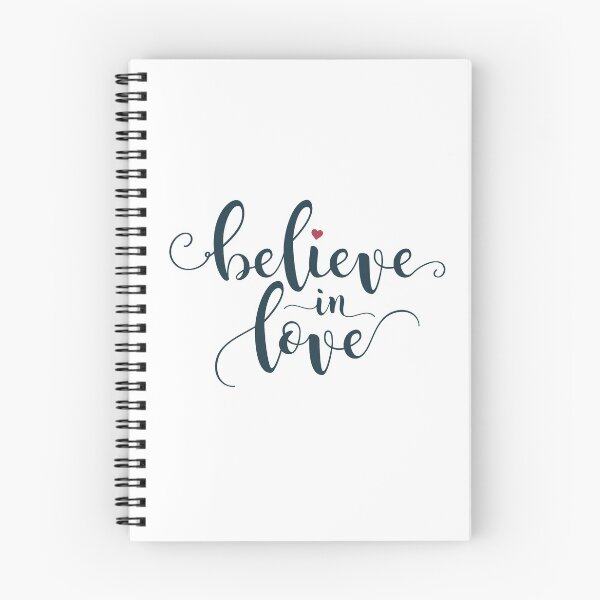 Item preview, Inspirational Believe in Love Valentine Calligraphy Quote designed and sold by Hommie9977.