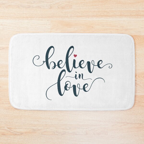 Item preview, Inspirational Believe in Love Valentine Calligraphy Quote designed and sold by Hommie9977.