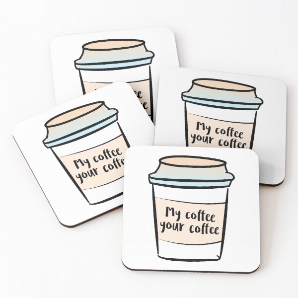 Item preview, My Coffee Your Coffee Mug (Funny Retro Vintage Label • Cute Pastel Colors) designed and sold by SassyClassyMe.