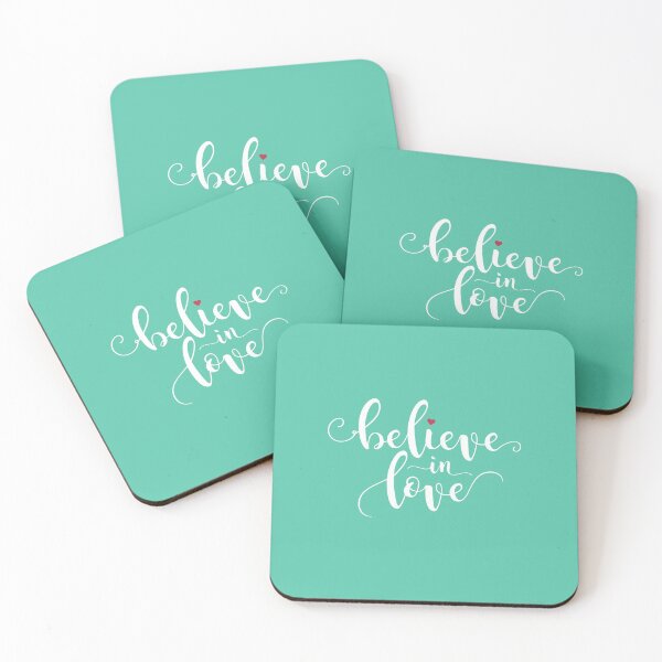 Item preview, Inspirational Believe in Love Valentine Calligraphy Quote designed and sold by Hommie9977.