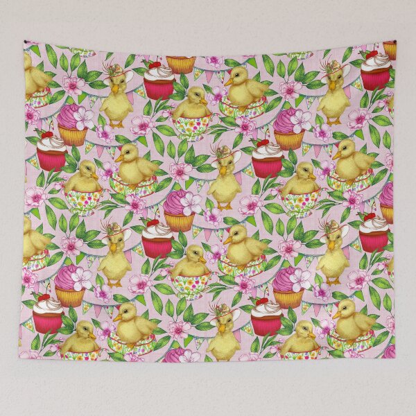 Item preview, Pretty Pink Ducklings' Spring Picnic  designed and sold by Perrin Le Feuvre.