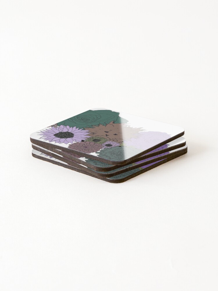 Thumbnail 4 of 5, Coasters (Set of 4), misunderstood designed and sold by aWOLFastray.