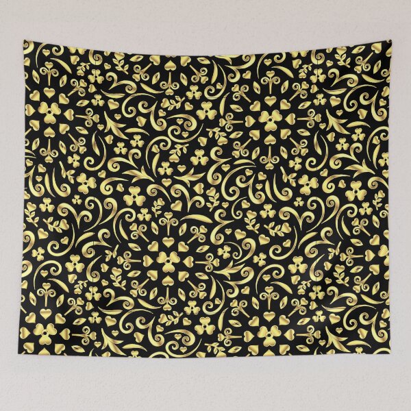 Item preview, Valentines Dress - Gold and Black Irish Shamrock Clover Hearts designed and sold by Wizzles Emporium.
