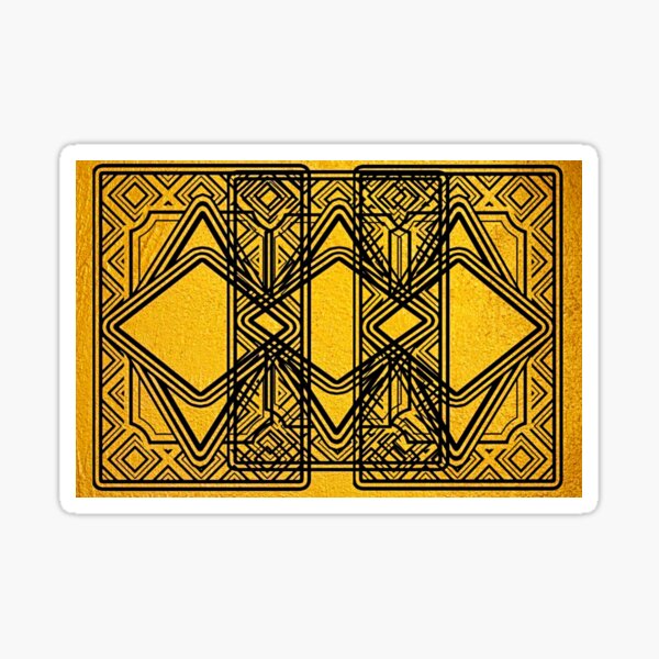 Art Deco Gold Sticker
